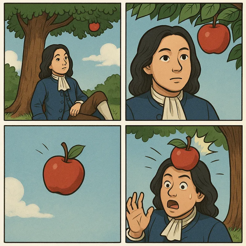 뉴턴의 사과 이야기: 과학적 진실