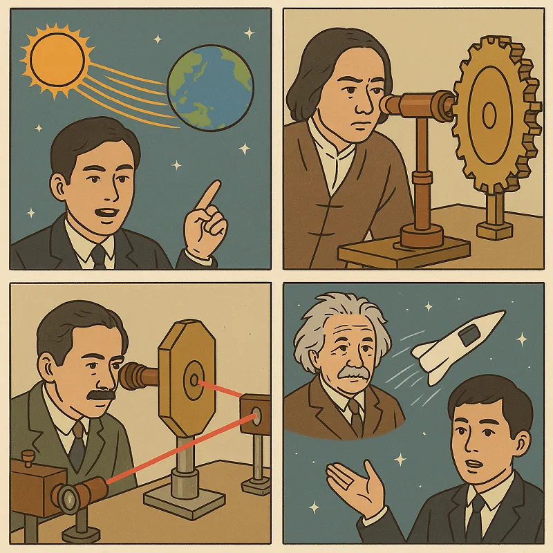 빛의 속도 측정 방법