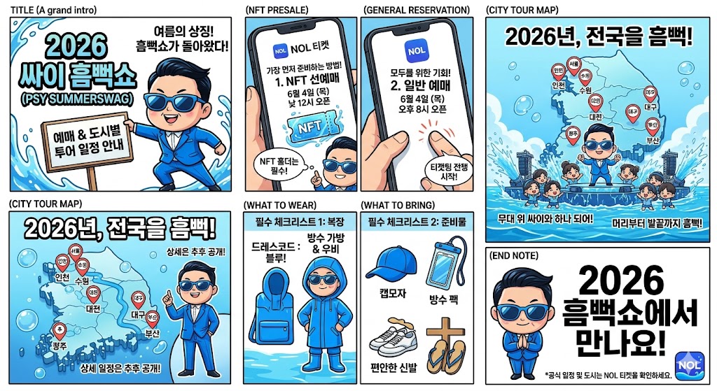 2026싸이흠뻑쇼일정