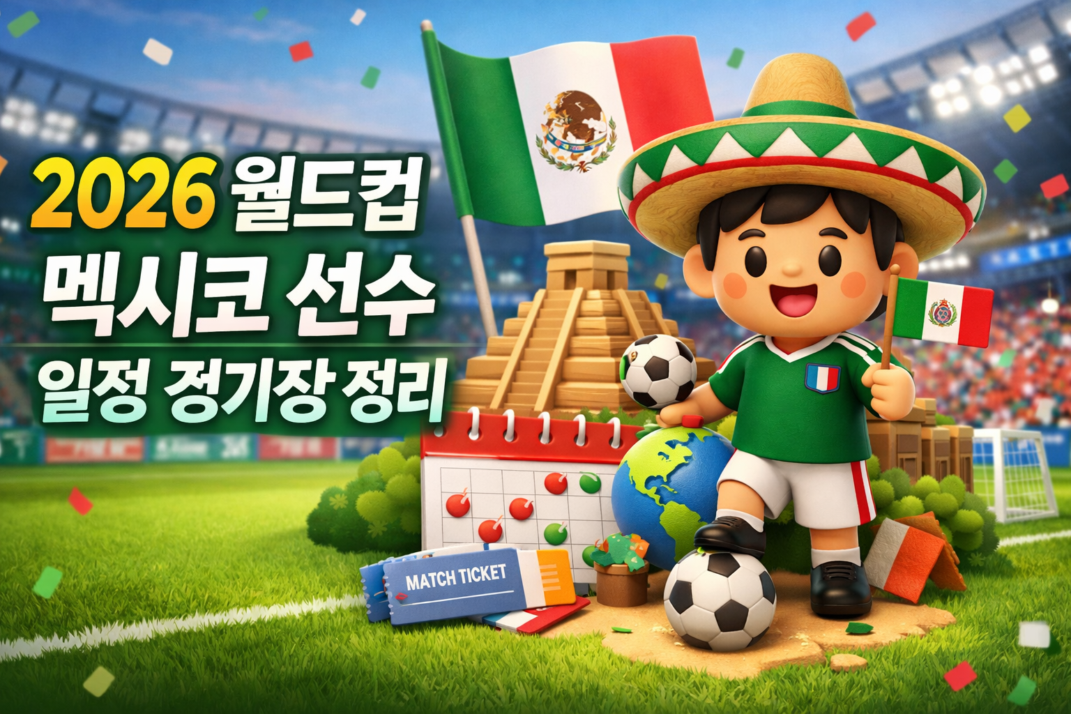 2026 월드컵 멕시코 선수 일정 경기장 정리