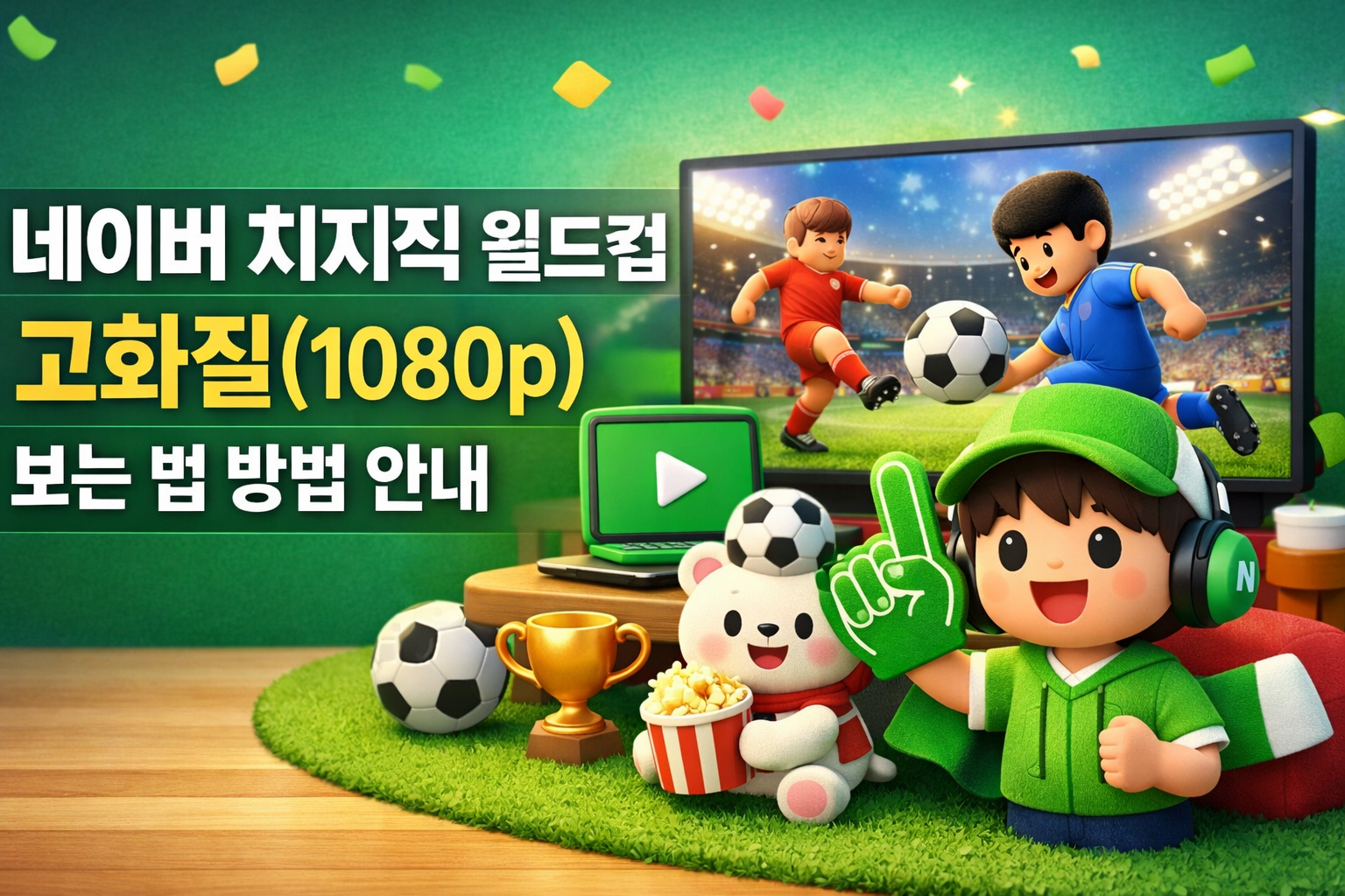 네이버 치지직 월드컵 고화질(1080p) 보는 법 방법 안내