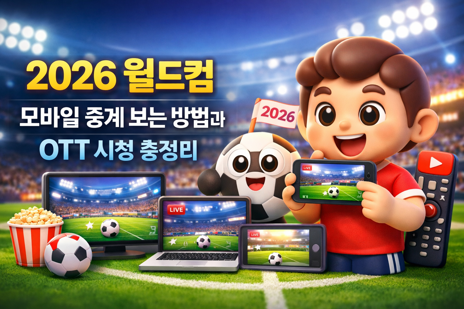 2026 월드컵 모바일 중계 보는 방법과 OTT 시청 총정리