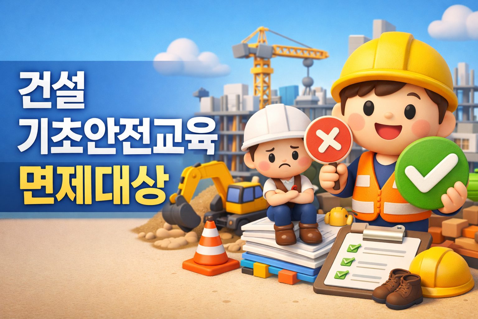 건설 기초안전교육 면제대상