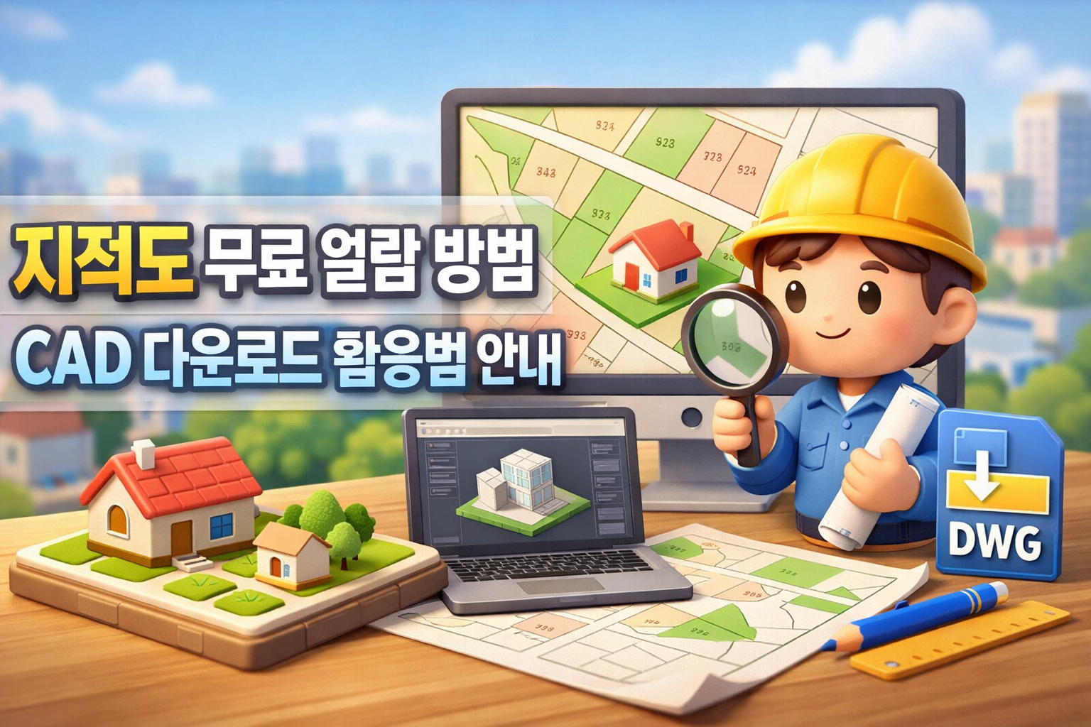 지적도 무료 열람 방법 CAD 다운로드 활용법 안내