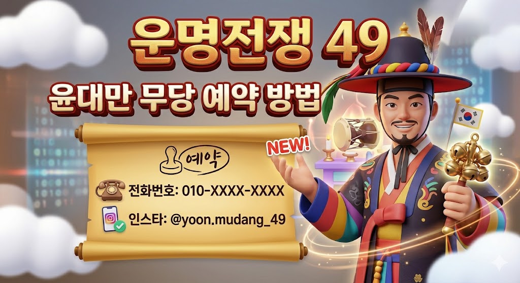 운명전쟁29 윤대만신당 예약