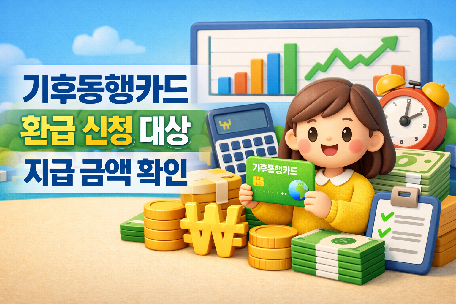 기후동행카드 환급 신청 대상 지급 금액 확인